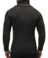 Фото #3 товара Men's Knitted Turtleneck Winter Cardigan Sweaters for Men