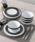 Фото #30 товара Rill 4 Piece Dinner Plate Set, Service for 4