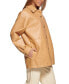 ფოტო #3 პროდუქტის Women's Faux Leather Relaxed Vintage Look Blazer