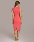 Women's Cutout Zip Sleeveless Sheath Dress