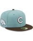 Фото #5 товара Men's Light Blue, Brown Chicago Cubs Beach Kiss 59FIFTY Fitted Hat