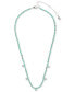 ფოტო #2 პროდუქტის Silver-Tone Beaded Star Strand Necklace, 16" + 3" extender