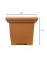 Фото #2 товара Plastic Terrazzo Square Planter Terra Cotta - 20 Inch