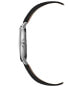 ფოტო #3 პროდუქტის Men's Swiss Toccata Black Leather Strap Watch 39mm