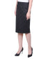 Petite Printed Knee Length Double Knit Skirt