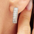 Beautiful steel earrings with zircons Desideri BEIE010