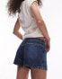 Topshop denim knicker short in indigo