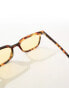 Фото #3 товара AJ Morgan square sunglasses in tortoiseshell with yellow lens