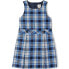 ფოტო #2 პროდუქტის Little Girls School Uniform Plaid Jumper Top of Knee