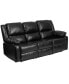 Фото #1 товара Bustle Back Leathersoft Sofa With Two Built-In Recliners