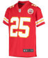 Big Boys and Girls Clyde Edwards-Helaire Red Kansas City Chiefs Team Game Jersey
