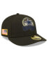 Фото #1 товара Men's Black Dallas Cowboys 2022 Salute To Service Low Profile 59FIFTY Fitted Hat