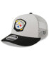 Фото #3 товара Men's Stone, Black Pittsburgh Steelers 2023 Salute To Service Low Profile 9FIFTY Snapback Hat