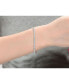 ფოტო #3 პროდუქტის White Gold Plated Clear Round Cubic Zirconia Tennis Bracelet