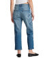 Фото #2 товара Women's '90s Embroidered Loose Cropped Jeans