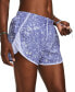 Women's Fly By Printed Mesh-Side Shorts
