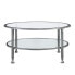 Фото #1 товара Brookford Metal and Glass Round Cocktail Table