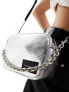 Фото #5 товара Calvin Klein Jeans sculpted camera bag in metallic snake