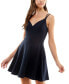 Juniors' Double-Strap Mesh-Back Dress