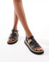 schuh Texas sandals in black leather