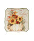 Harvest Morning Canape Plates Set, 4 Pieces