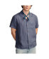 Фото #1 товара Men's Linen Camp Collar Short Sleeve Shirt