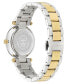 ფოტო #3 პროდუქტის Women's Swiss Two-Tone Stainless Steel Bracelet Watch 35mm