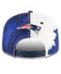 ფოტო #4 პროდუქტის Men's Navy New England Patriots 2022 Sideline 9FIFTY Ink Dye Snapback Hat