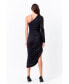 Фото #2 товара Women's Asymmetrical Knit Midi Dress