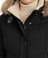Фото #3 товара Women's Faux-Fur-Trim Hooded Puffer Coat
