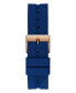 Фото #3 товара Часы Guess Women's Multi-Function Blue Silicone 34mm