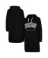 ფოტო #1 პროდუქტის Women's Black Michigan State Spartans Take a Knee Raglan Hooded Sweatshirt Dress