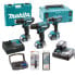 Фото #1 товара Makita 3x Akkuschrauber-SET (2x12V + 1x18V) + Akkus & Lader + Bohrer + Bits + Senker