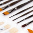 MILAN Flat Synthetic Bristle Paintbrush With Ergonomic Handle Series 822 No. 0