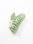 ASOS DESIGN XL hair claw clip in sage