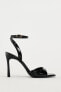 Patent-finish high-heel sandals