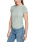 Фото #3 товара Women's Short-Sleeve Side-Ruched Crop Top