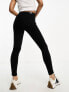 Dr Denim Petite Lexy mid rise super skinny jeans in black M - фото #3