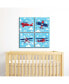 Фото #2 товара Taking Flight - Airplane Home Decor - 11 x 11 inches Wall Art - Set of 4 Prints
