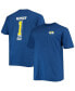 Фото #1 товара Men's Royal Los Angeles Rams Big and Tall #1 Dad 2-Hit T-shirt