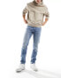 Jack & Jones Glenn straight leg jeans in light wash denim Голубой, W29 L30 - фото #4