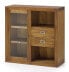 VITRINE AUS HOLZ BRAUN 90 X 35 X 90