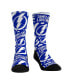 Фото #1 товара Men's and Women's Socks Tampa Bay Lightning Allover Logo and Paint Crew Socks