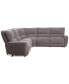 Deklyn 116" 5-Pc. Zero Gravity Fabric Sectional with 2 Power Recliners, Created for Macy's