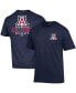 Фото #2 товара Men's Navy Arizona Wildcats Stack 2-Hit T-shirt