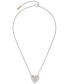 Фото #2 товара Silver-Tone Knot Heart Necklace