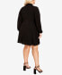 ფოტო #4 პროდუქტის Plus Size Nicole Tie Neck Mini Dress