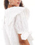 Фото #4 товара Sister Jane oversized bow blouse in white