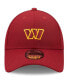 ფოტო #2 პროდუქტის Men's Burgundy Washington Commanders Logo Essential 9Forty Adjustable Hat