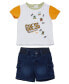 ფოტო #1 პროდუქტის Baby Boy Short Sleeve T-Shirt and Denim Short